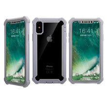 Load image into Gallery viewer, Heavy Duty Shockproof Phone Case For iPhone 14 13 12 Soft Transparent Back Cover Full-Body Clear Bumper Case with Built-in Screen Protector For iPhone