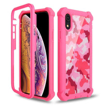 Load image into Gallery viewer, Heavy Duty Shockproof Phone Case For iPhone 14 13 12 Soft Transparent Back Cover Full-Body Clear Bumper Case with Built-in Screen Protector For iPhone