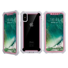 Load image into Gallery viewer, Heavy Duty Shockproof Phone Case For iPhone 14 13 12 Soft Transparent Back Cover Full-Body Clear Bumper Case with Built-in Screen Protector For iPhone