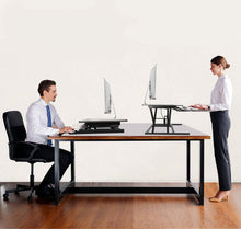 Load image into Gallery viewer, Height Adjustable Standing Desk Converter Workstation
