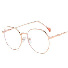 Load image into Gallery viewer, Hexagonal Eyeglasses Frame Anti Blue Ray Glasses Black Stylish Attraction Anti Blue Light Blocking Glasses For Men & Women Computer Radiation Protection Goggle Clear Lens Eyeglasses Plain Mirror For Unisex Eyewear