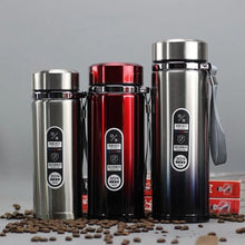 Load image into Gallery viewer, High Capacity Business Thermos Mug Stainless Steel Insulated Water Bottle Portable Vacuum Flask For Office Tea Mugs Vacuum Insulated Coffee Mug Spill Proof With Stainless Steel Travel Mugs Gift For Women Men