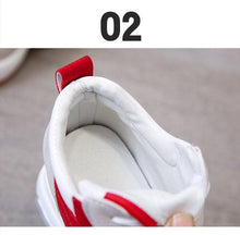 Load image into Gallery viewer, High Heel Womens Sneakers Shoes Red Black Air Cushion Casual Shoes Women Sneakers Modern Shoes Classic Athletic Sports Walking Shoes With Lace Up Platform Leather Trainers