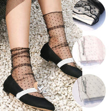 Load image into Gallery viewer, High Quality Lace Socks Women Transparent Mesh Ankle Socks Ladies Ultra-Thin Princess Tulle Socks For Women
