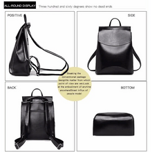 Load image into Gallery viewer, High Quality Leather Backpacks For Fashionable Women And Teenage Girls Large Capacity Shoulder Bagpack
