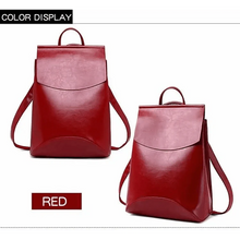 Load image into Gallery viewer, High Quality Leather Backpacks For Fashionable Women And Teenage Girls Large Capacity Shoulder Bagpack