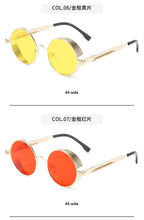 Load image into Gallery viewer, High Quality Metal Circle Frame Luxury & Designer High Quality Sunglasses For Men and Women New Retro Style Round Shape Metal Frame Sunglasses UV400