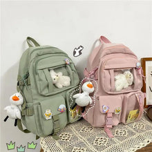Load image into Gallery viewer, High Quality Nylon Large Capacity Waterproof Backpack For Female And Girls - Trendy College/Schoolbag
