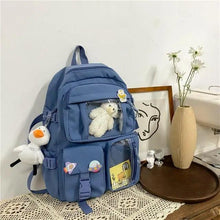 Load image into Gallery viewer, High Quality Nylon Large Capacity Waterproof Backpack For Female And Girls - Trendy College/Schoolbag