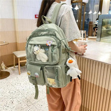 Load image into Gallery viewer, High Quality Nylon Large Capacity Waterproof Backpack For Female And Girls - Trendy College/Schoolbag