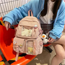 Load image into Gallery viewer, High Quality Nylon Large Capacity Waterproof Backpack For Female And Girls - Trendy College/Schoolbag