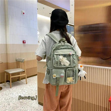 Load image into Gallery viewer, High Quality Nylon Large Capacity Waterproof Backpack For Female And Girls - Trendy College/Schoolbag