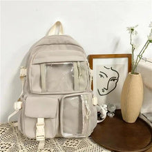 Load image into Gallery viewer, High Quality Nylon Large Capacity Waterproof Backpack For Female And Girls - Trendy College/Schoolbag