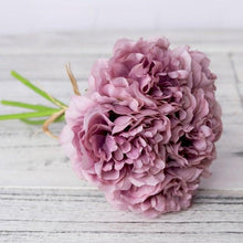 Load image into Gallery viewer, High Quality Peony Artificial Silk Flowers Bunches For Bridal Bouquet Wedding Living Room Table Home Garden Decoration Artificial Peony Silk Flowers Bouquet for Wedding Home Garden Decoration