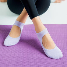 Load image into Gallery viewer, High Quality Pilates Socks Anti-Slip Breathable Backless Yoga Socks Ankle Ballet Dance Sports Socks for Women Fitness