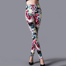 Load image into Gallery viewer, High Waist Leggings Pants Fitness Women Fashion Printing Leggings Women Fitness Yoga Pants High Waist Push Up Sportswear Elastic Trousers Gym Running Workout Pants Push Up Running Elastic Stripe Dot Bottom Leggings