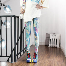 Load image into Gallery viewer, High Waist Leggings Pants Fitness Women Fashion Printing Leggings Women Fitness Yoga Pants High Waist Push Up Sportswear Elastic Trousers Gym Running Workout Pants Push Up Running Elastic Stripe Dot Bottom Leggings