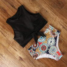 Load image into Gallery viewer, High Waist Swimsuit Bikini Push Up Swimwear Women Bathing Suit Female Bikini Set Leopard Swim Suit Beachwear Women's High Waist Swimsuit 2 Piece Bathing Suits Bikini