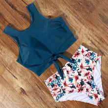 Load image into Gallery viewer, High Waist Swimsuit Bikini Push Up Swimwear Women Bathing Suit Female Bikini Set Leopard Swim Suit Beachwear Women's High Waist Swimsuit 2 Piece Bathing Suits Bikini
