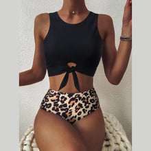 Load image into Gallery viewer, High Waist Swimsuit Bikini Push Up Swimwear Women Bathing Suit Female Bikini Set Leopard Swim Suit Beachwear Women's High Waist Swimsuit 2 Piece Bathing Suits Bikini