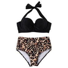Load image into Gallery viewer, High Waist Swimsuit Bikini Push Up Swimwear Women Bathing Suit Female Bikini Set Leopard Swim Suit Beachwear Women's High Waist Swimsuit 2 Piece Bathing Suits Bikini