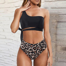 Load image into Gallery viewer, High Waist Swimsuit Bikini Push Up Swimwear Women Bathing Suit Female Bikini Set Leopard Swim Suit Beachwear Women's High Waist Swimsuit 2 Piece Bathing Suits Bikini