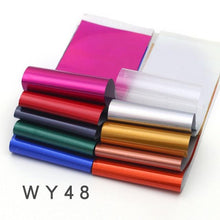 Load image into Gallery viewer, Holographic Nail Foil Transfer Set Sticker Decal Nail Art Foils Designer Marble Nail Decoration Sliders Wraps Manicure Women Kids Girls Manicure Decoration Nail Art Supplies 3D Self-Adhesive Nail Decals Designer Nail Stickers for Acrylic Nails