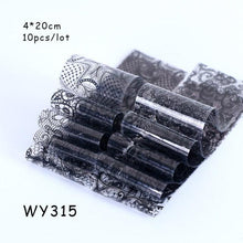 Load image into Gallery viewer, Holographic Nail Foil Transfer Set Sticker Decal Nail Art Foils Designer Marble Nail Decoration Sliders Wraps Manicure Women Kids Girls Manicure Decoration Nail Art Supplies 3D Self-Adhesive Nail Decals Designer Nail Stickers for Acrylic Nails