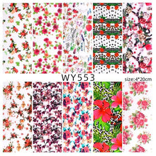 Load image into Gallery viewer, Holographic Nail Foil Transfer Set Sticker Decal Nail Art Foils Designer Marble Nail Decoration Sliders Wraps Manicure Women Kids Girls Manicure Decoration Nail Art Supplies 3D Self-Adhesive Nail Decals Designer Nail Stickers for Acrylic Nails