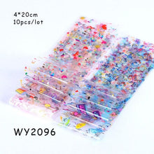 Load image into Gallery viewer, Holographic Nail Foil Transfer Set Sticker Decal Nail Art Foils Designer Marble Nail Decoration Sliders Wraps Manicure Women Kids Girls Manicure Decoration Nail Art Supplies 3D Self-Adhesive Nail Decals Designer Nail Stickers for Acrylic Nails