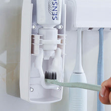 Load image into Gallery viewer, Home Automatic Toothpaste Dispenser + 5 Toothbrush Holder Set