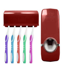 Load image into Gallery viewer, Home Automatic Toothpaste Dispenser + 5 Toothbrush Holder Set