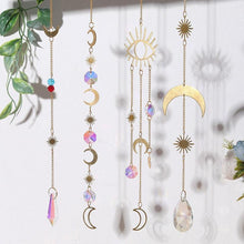 Load image into Gallery viewer, Home Decor Crystal Sun-catchers Window Pendant Hanging Curtain Wind-chimes Light Catcher Star Moon Pendant Rainbow Wind Chime Prisms Wind Chime Hanging Ornaments For Garden Home Christmas Decorations Gift