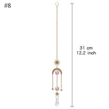 Load image into Gallery viewer, Home Decor Crystal Sun-catchers Window Pendant Hanging Curtain Wind-chimes Light Catcher Star Moon Pendant Rainbow Wind Chime Prisms Wind Chime Hanging Ornaments For Garden Home Christmas Decorations Gift