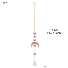 Load image into Gallery viewer, Home Decor Crystal Sun-catchers Window Pendant Hanging Curtain Wind-chimes Light Catcher Star Moon Pendant Rainbow Wind Chime Prisms Wind Chime Hanging Ornaments For Garden Home Christmas Decorations Gift