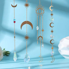 Load image into Gallery viewer, Home Decor Crystal Sun-catchers Window Pendant Hanging Curtain Wind-chimes Light Catcher Star Moon Pendant Rainbow Wind Chime Prisms Wind Chime Hanging Ornaments For Garden Home Christmas Decorations Gift
