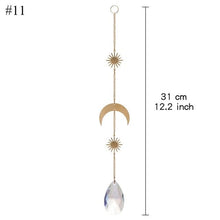 Load image into Gallery viewer, Home Decor Crystal Sun-catchers Window Pendant Hanging Curtain Wind-chimes Light Catcher Star Moon Pendant Rainbow Wind Chime Prisms Wind Chime Hanging Ornaments For Garden Home Christmas Decorations Gift