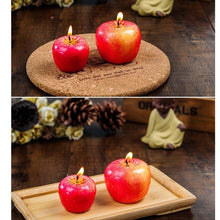 Load image into Gallery viewer, Home Red Apple Shape Scented Candles Creative Apple Shaped Scented Candles Simulation Fruit Candles Valentine's Day Party Candles Birthday Candles Apple Decorations Birthday Christmas Party Fruit Candles Decoration