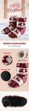 Load image into Gallery viewer, Home Slippers Women Winter Floor Shoes Christmas Elk Indoor Socks Shoes Warm Fur Slides Plush Slippers Socks For Women Fuzzy Womens Slipper Booties