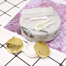 Load image into Gallery viewer, Honbay Fashion Marble Contact Lens Case with Mirror