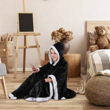 Load image into Gallery viewer, Hoodie Blanket Snuggle Robe
