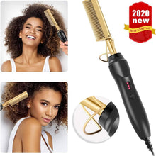 Load image into Gallery viewer, Hot Comb Hair Straightener Comb