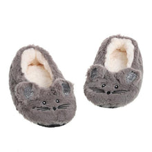 Load image into Gallery viewer, House Slipper Women Winter Non Skid Indoor Fur Cotton Warm Plush Home Fluffy Mouse Ears Memory Foam House Slippers Cozy Cute Animal Home Slipper For Women
