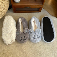 Load image into Gallery viewer, House Slipper Women Winter Non Skid Indoor Fur Cotton Warm Plush Home Fluffy Mouse Ears Memory Foam House Slippers Cozy Cute Animal Home Slipper For Women
