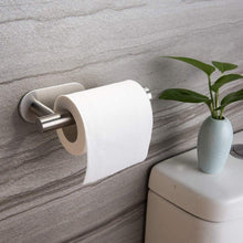 Load image into Gallery viewer, Household Toilet Roll Holder Self Adhesive Toilet Paper Holder For Bathroom Stick On Wall Stainless Steel Toilet Paper Racks Toilet Paper Holder Self Adhesive Bathroom Paper Towel Roll Holder Wall Mount