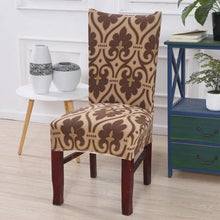 Load image into Gallery viewer, Housmife Printed Stretch Chair Cover Big Elastic Seat Chair Covers Slipcovers Restaurant Banquet Home Dining Party Decoration Stretch Spandex Removable Washable Anti-dust Seat Slipcover Protector for Hotel Office Ceremony Banquet