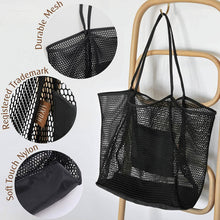 Load image into Gallery viewer, HOXIS Mesh Beach Tote Women's Shoulder Bag