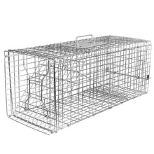 Load image into Gallery viewer, Humane Catch Release Live Animal Collapsible Galvanized Wire Trap Cage