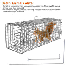 Load image into Gallery viewer, Humane Live Animal Rodent Cage Collapsible Galvanized Wire