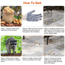 Load image into Gallery viewer, Humane Live Animal Rodent Cage Collapsible Galvanized Wire
